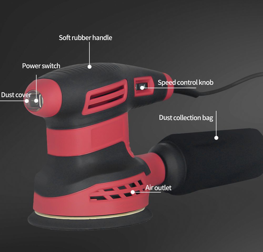 Wholesale Electric Eccentric Sander – 350W Corded Palm Sander Wholesale Sanding Machine