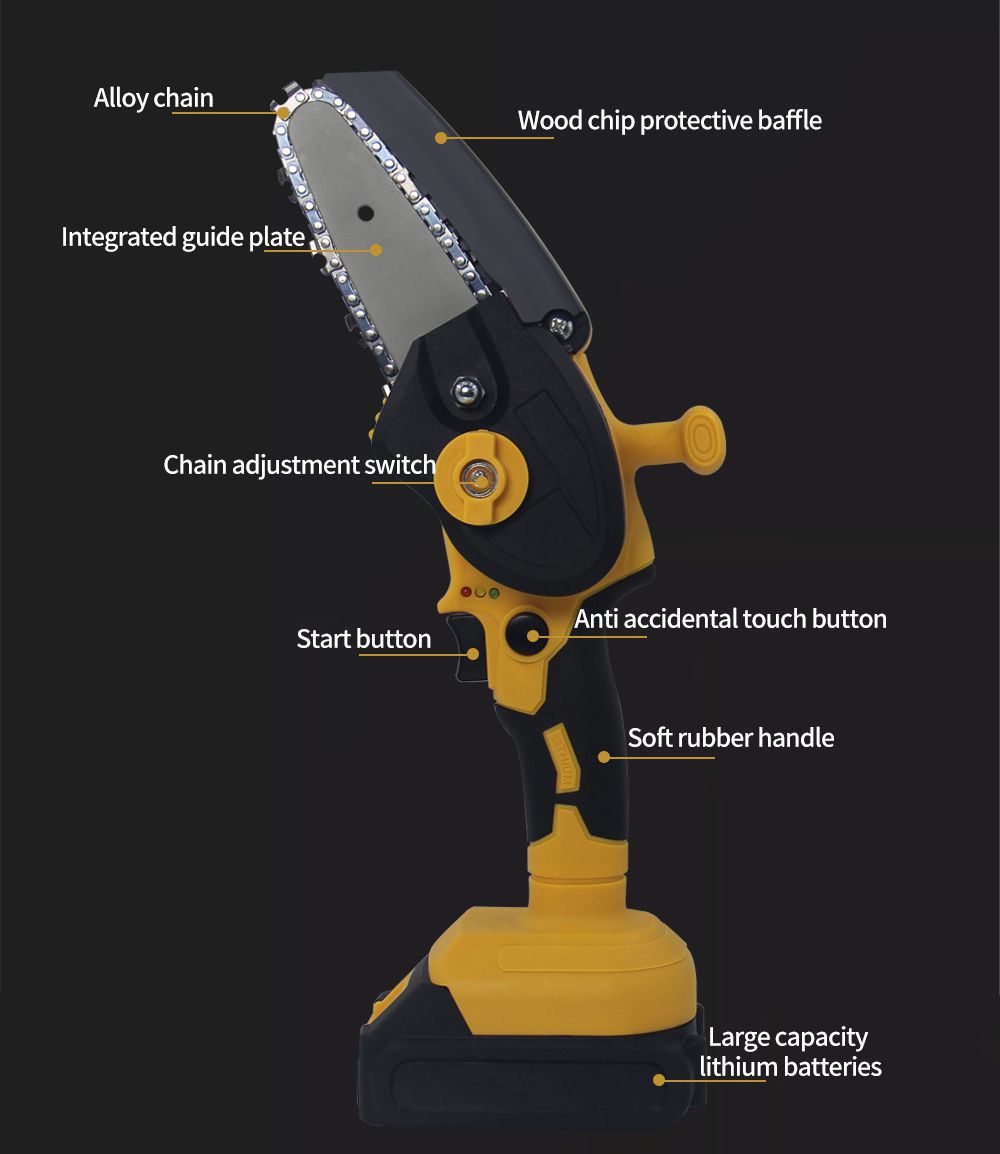 Wholesale Mini Cordless Chainsaw | 4-inch,300w,20v LiB Mini Cordless Chainsaw