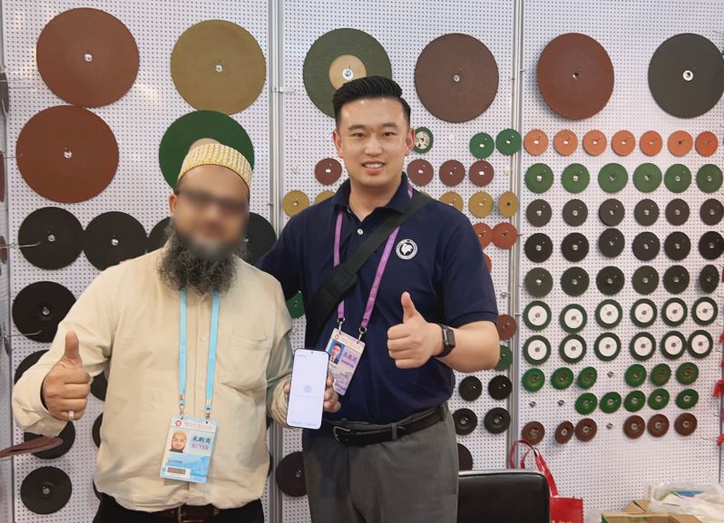 Cutting wheel exhibition and customers