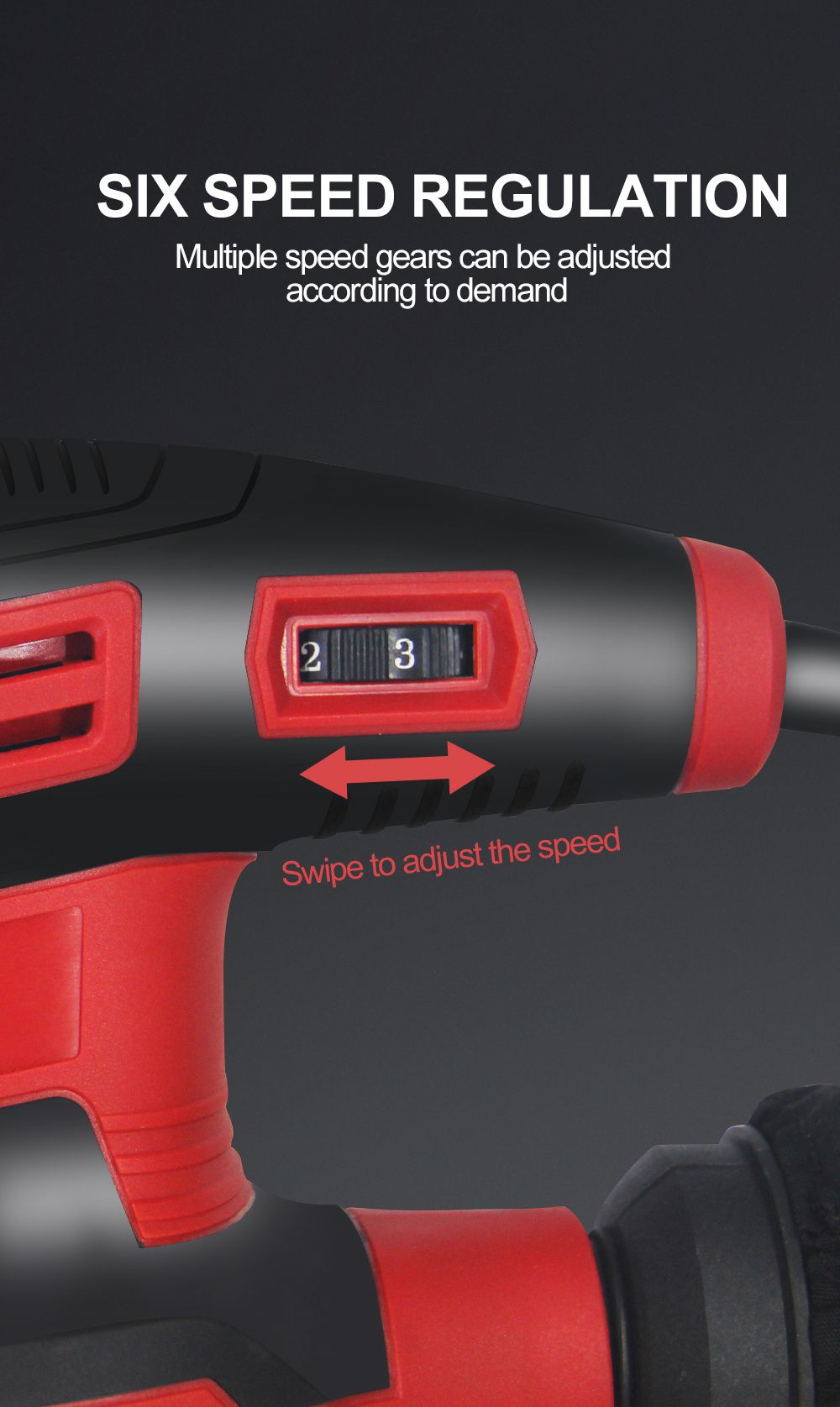 Wholesale Electric Eccentric Sander – 350W Corded Palm Sander SIX SPEED REGULATION