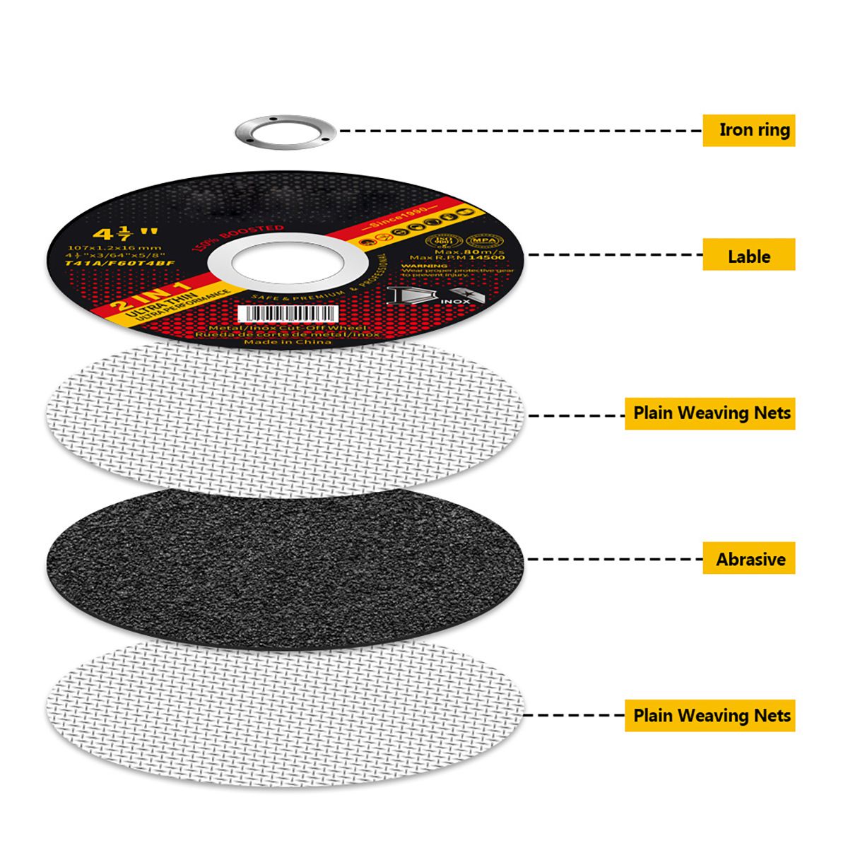 Cutting Wheel 105x1.2x16mm | OEM Manufacturer 4 inch cut-off wheel