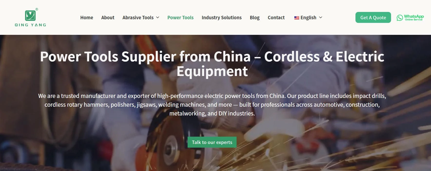 Qing Yang, Hersteller von Elektrowerkzeugen in China 