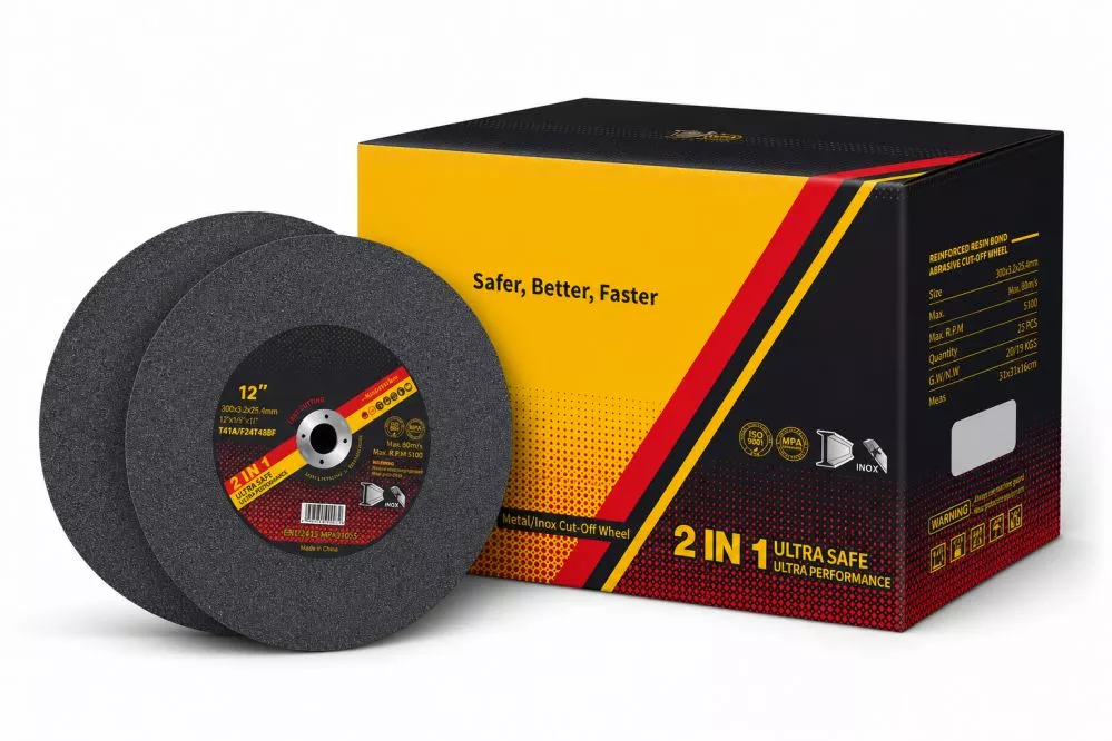 12 Inch Cutting Disc Wholesale & OEM Manufacturing 12 inch cutting disc 3.2mm thickness with custom OEM master carton for bulk B2B wholesale