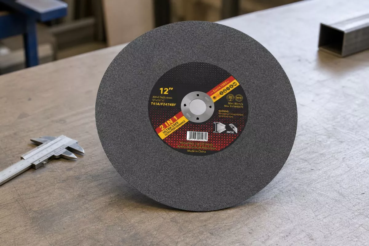 12 inch 300x2.5x25.4mm cutting disc for thin kerf steel cutting on stationary chop saws