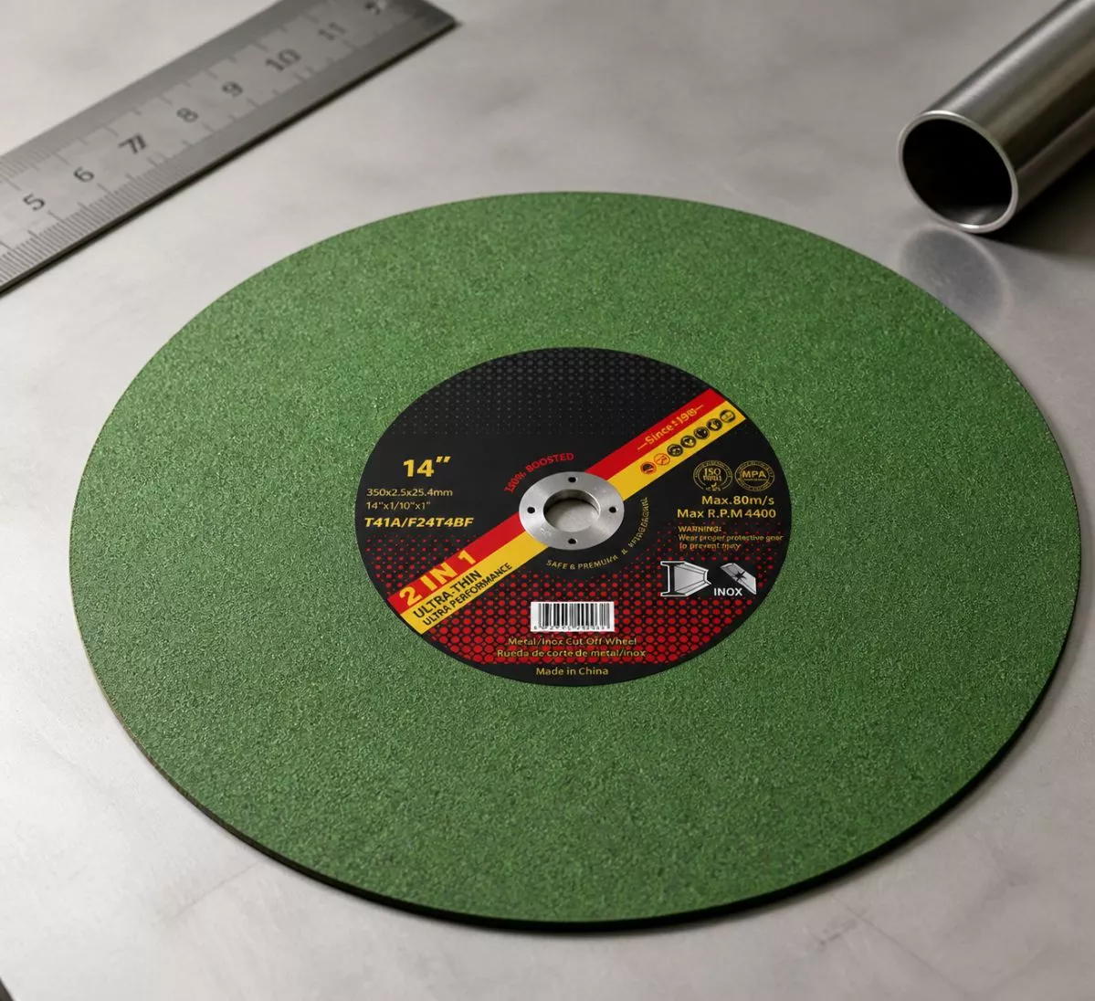 14 inch 350mm T41 metal cutting wheel for multi-metal fabrication and stationary chop saws