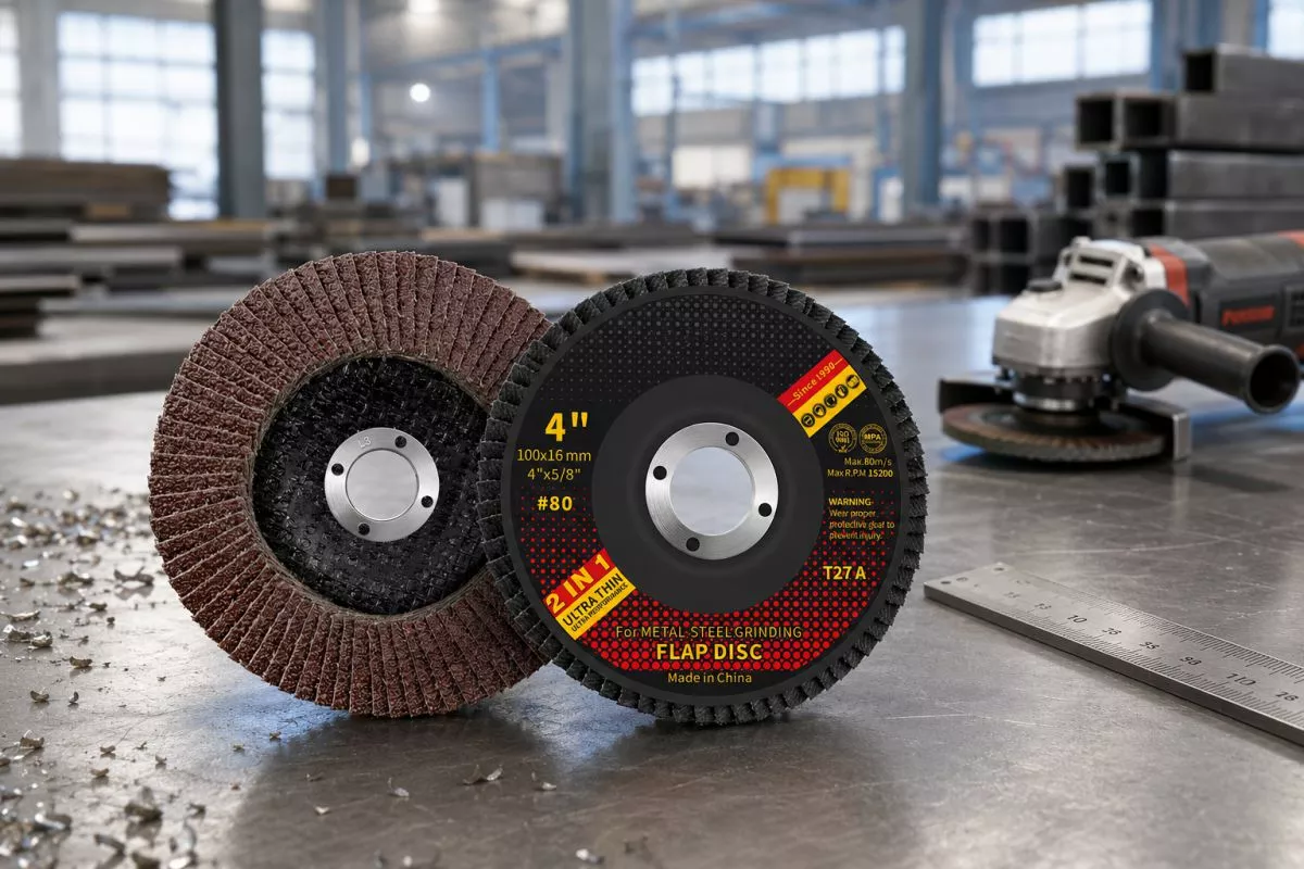 100mm T27 aluminium oxide sanding disc 80 grit for structural carbon steel surface blending